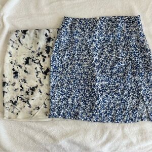 Zara Blue Floral Mini Skirt Bundle
